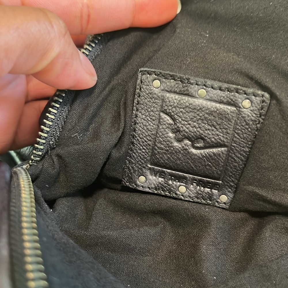 NEW Free people Black Leather Backpack - Picture 8 of 10
